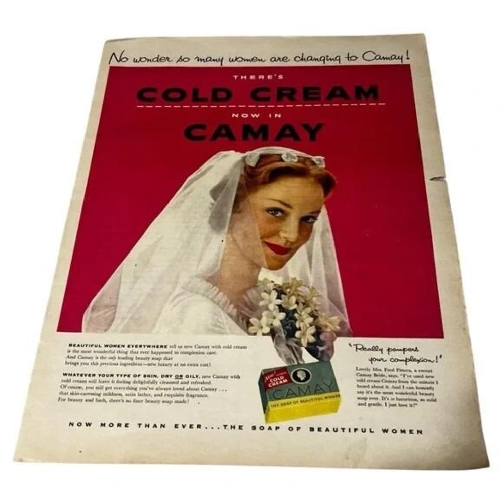 1954 Camay No Wonder So Many Women Original Vintage Print Ad